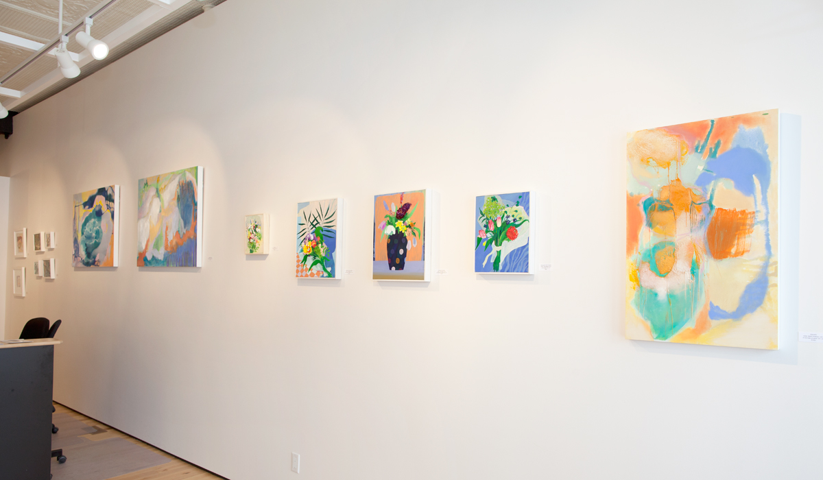 Sarah Anderson, Carly Belford, and Jane Irwin paintings and drawings at Sivarulrasa Gallery