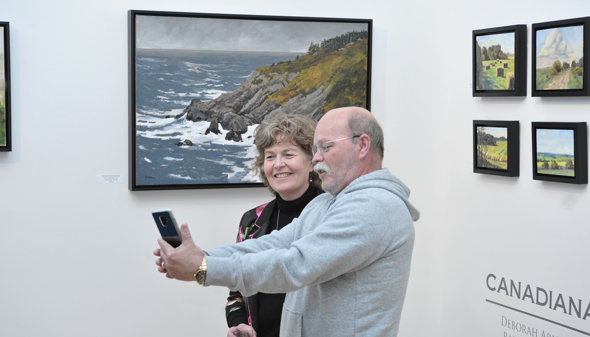 Canadiana vernissage at Sivarulrasa Gallery, Almonte, Ontario