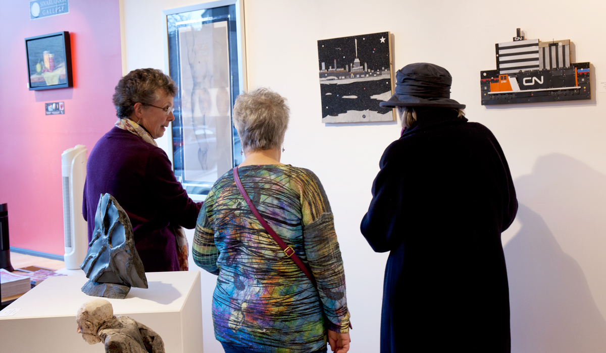 5th Anniversary Show vernissage at Sivarulrasa Gallery, Almonte, Ontario