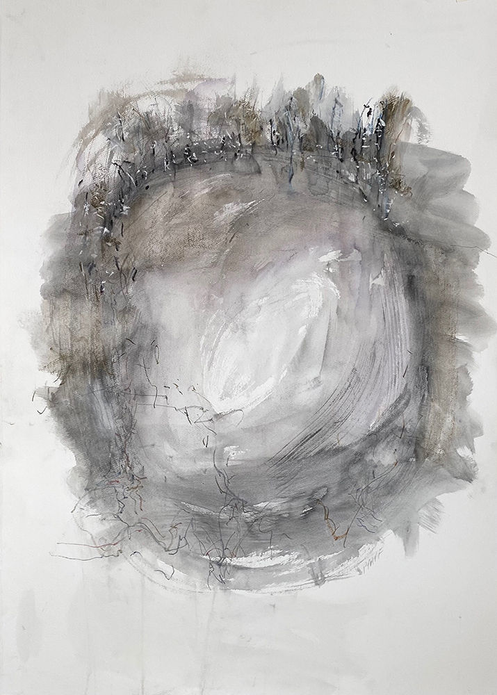 Works on paper by Mary Pfaff at Sivarulrasa Gallery